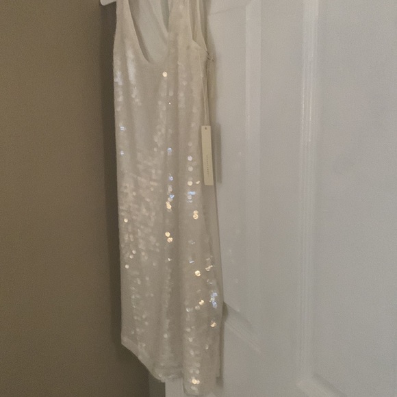 NWT Lauren Conrad white sequin dress, size 6. - Picture 5 of 6